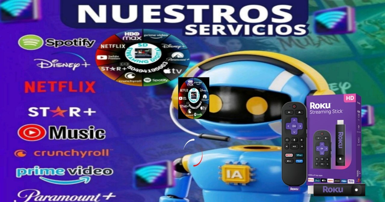 SDTV ROKU 4 DISPOSITIVOS 1 MES