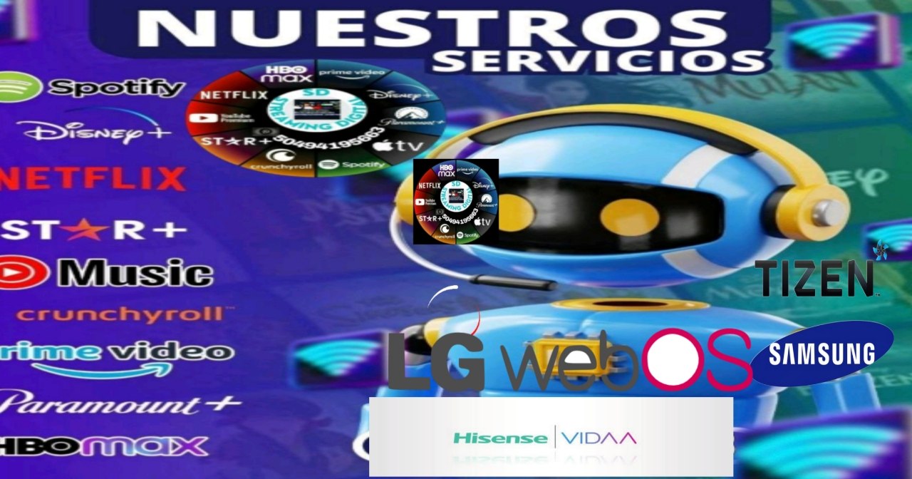 SDTV 4 DISPOSITIVO 1 MES (SMARTTV=LG,SAMSUMG,HISENSE)